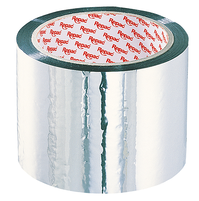 Repac aluminium vaporised poly tape 50m x 75mm self-adhesive