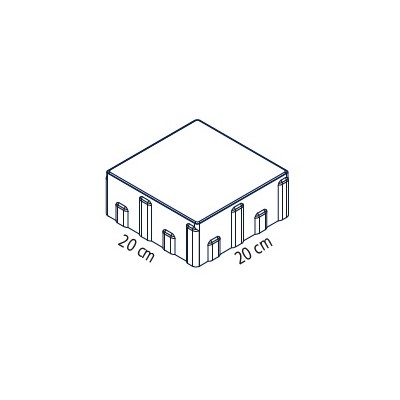 Kostka brukowa BWL Carre antracyt 20x20x8cm z fazką