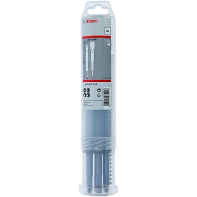 Bosch chisel set SDS-plus 4-piece in plastic tube
