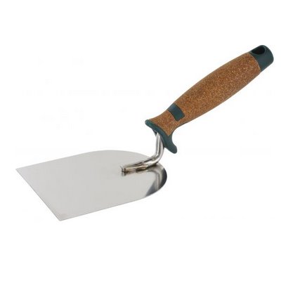 Triuso plasterer's spatula cranked 100mm series cork stainless steel