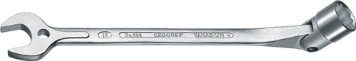 Klucz płasko-oczkowy 534 SW 15mm dł. całk. 231mm szer. ruchoma końcówka klucza nasadowego GEDORE