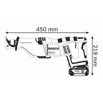 Akumulatorowa pilarka szablasta Bosch GSA 18 V-LI Professional bez akumulatora w L-BOXX