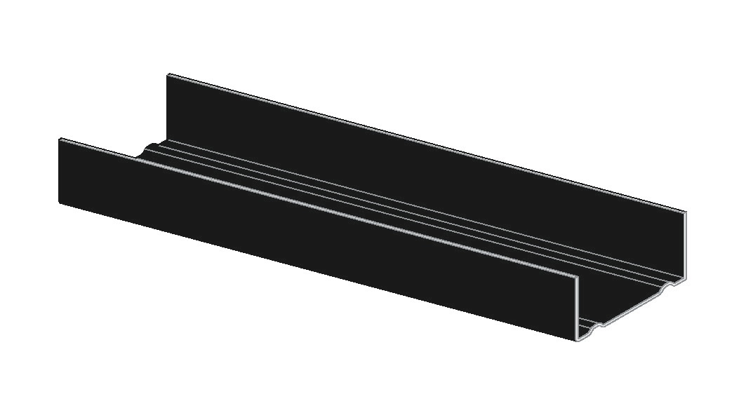 Knauf UW profil C3 czarny 75x40x06mm 4000mm
