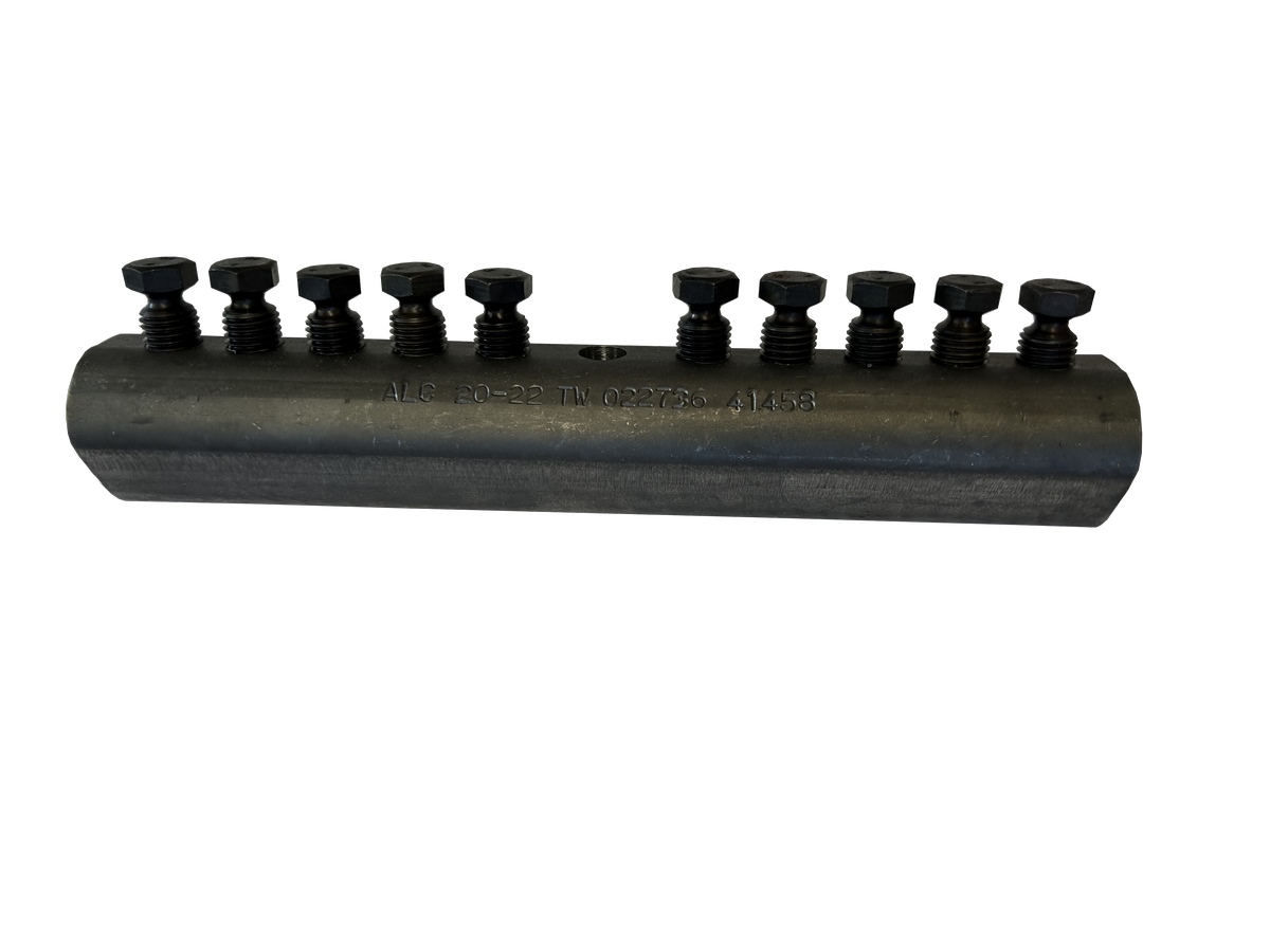 Złącze ze stali zbrojeniowej D20/22 L = 290 mm z otworem wziernikowym