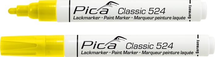 Marker przemysłowy/farbowy Pica Classic żółty, okrągła końcówka 2-4 mm