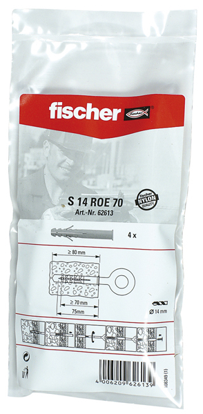 Fischer Dübel S 14 ROE 100 B VE= 4 S 14 ROE 100 B-62614