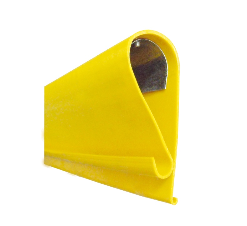 NEVOSAFE-PLUS protective profile with steel insert Lg 100cm Colour yellow