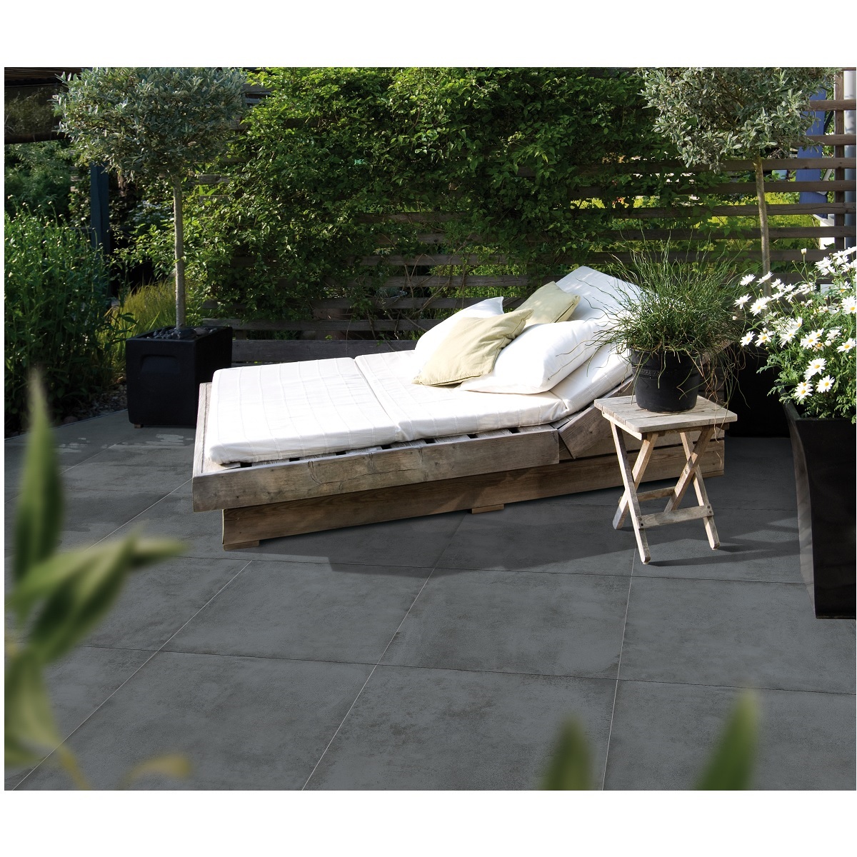 SELTRA EL SELT LUNO Mezza Notte ciemnoszary 90x90x3cm Włochy Gres porcelanowy