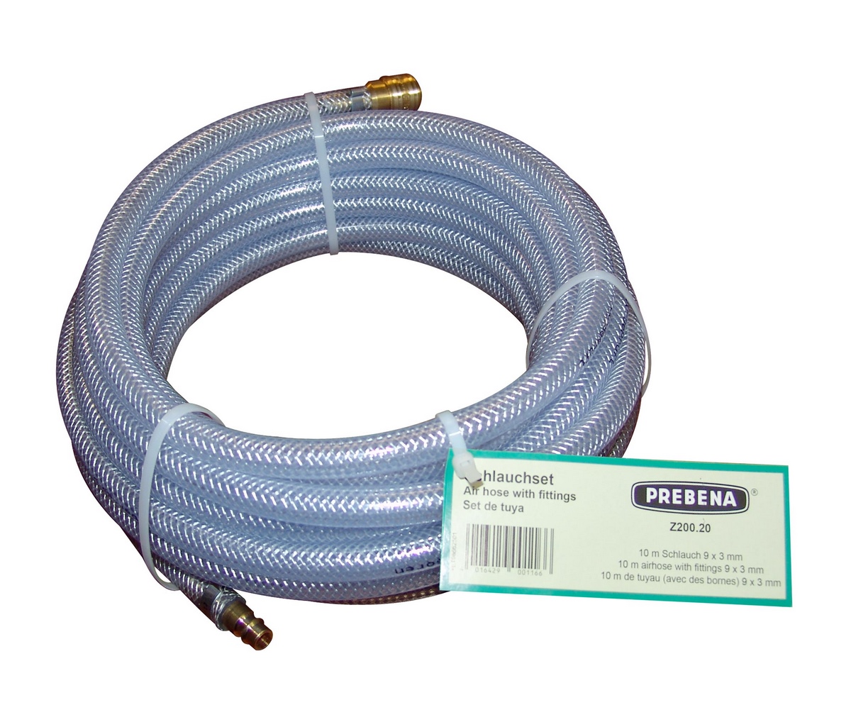 Prebena hose set 9x3mm 10m incl. coupling and nipple