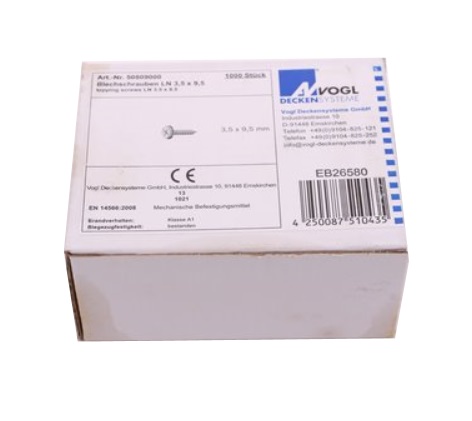 Vogl self-tapping screw black LN 3.5x9.5mm