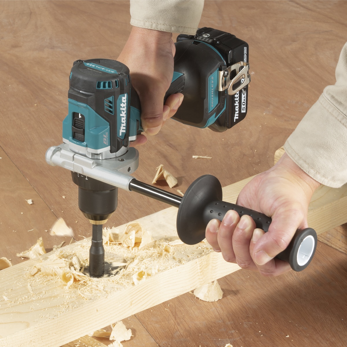 Makita cordless drill driver 18V 3 batteries + charger in MAKPAC - DDF492RG3J