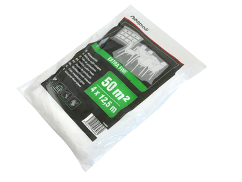 Uniwersalna lekka folia przezroczysta 4x12,5m ok. 6my HDPE ExtraFine