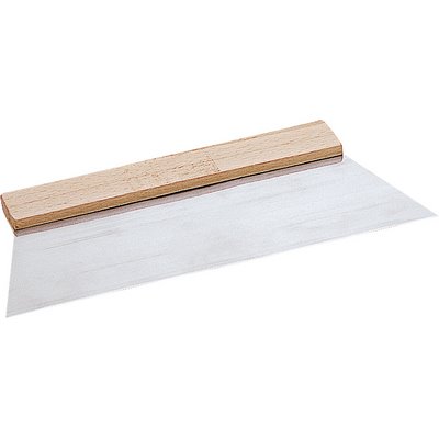 Triuso smoothing spatula 300mm blade 0.4mm thick w. wooden handle