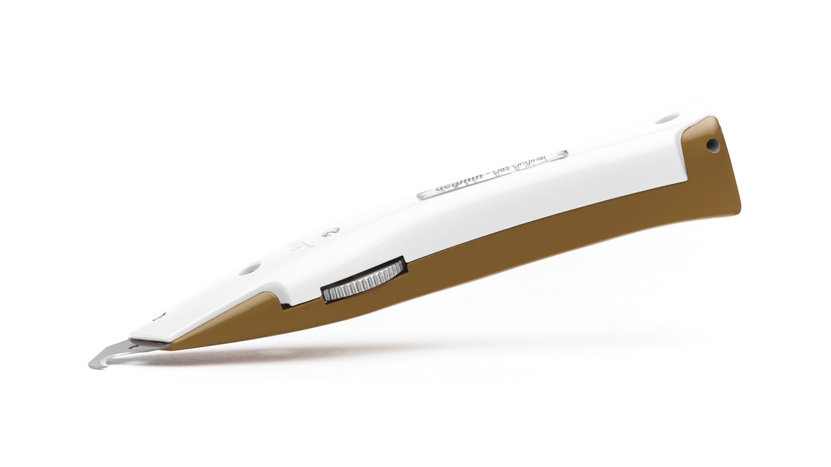 Delphin®-03 Club Edition Brown-White Universal Knife incl. plastic sheath