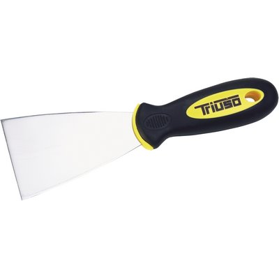 Triuso stainless steel spatula 75mm w. soft grip