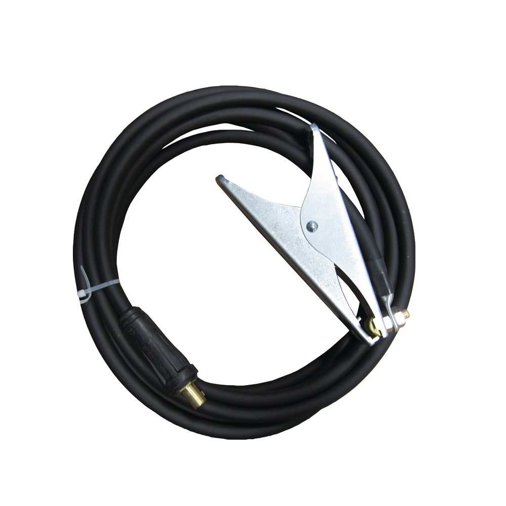 Pre-assembled earth cable 200 A 25 mm cable L.5m cable D. plug KS 25 Gum.