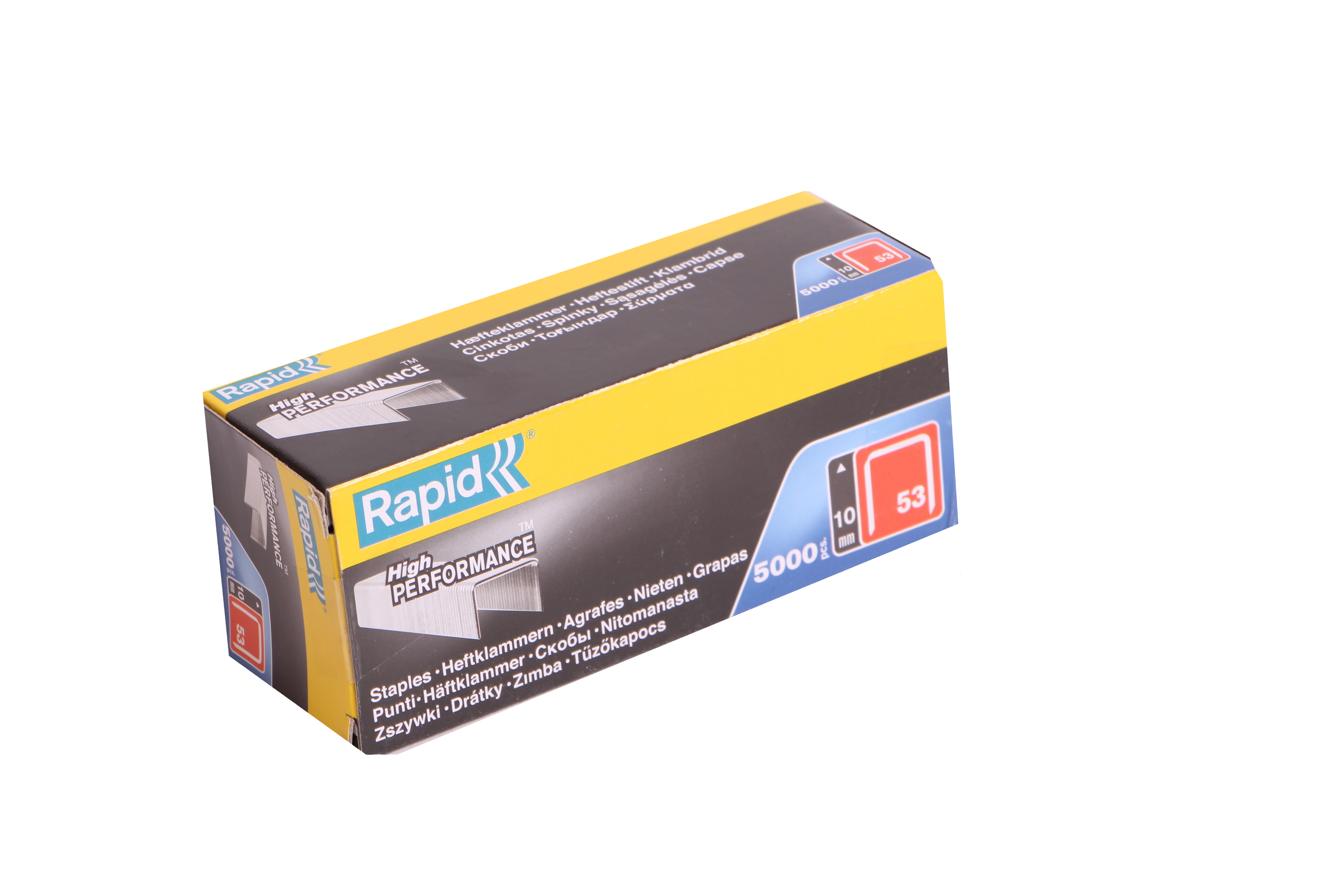 Rapid tacker staples 53/10 steel vz 5000 pieces