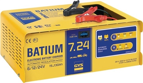 Batterieladegerät BATIUM 7-24 6/12/24 V effektiv 11/arithmetisch 3-7 A GYS