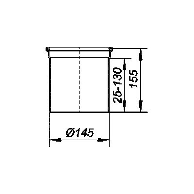 Upmann extension frame extension DN:145mm L:155mm - 80219