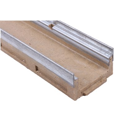 ACO Drain Multiline V100S flat channel 8cm w. seal DN100 STVZ w. opening Opening