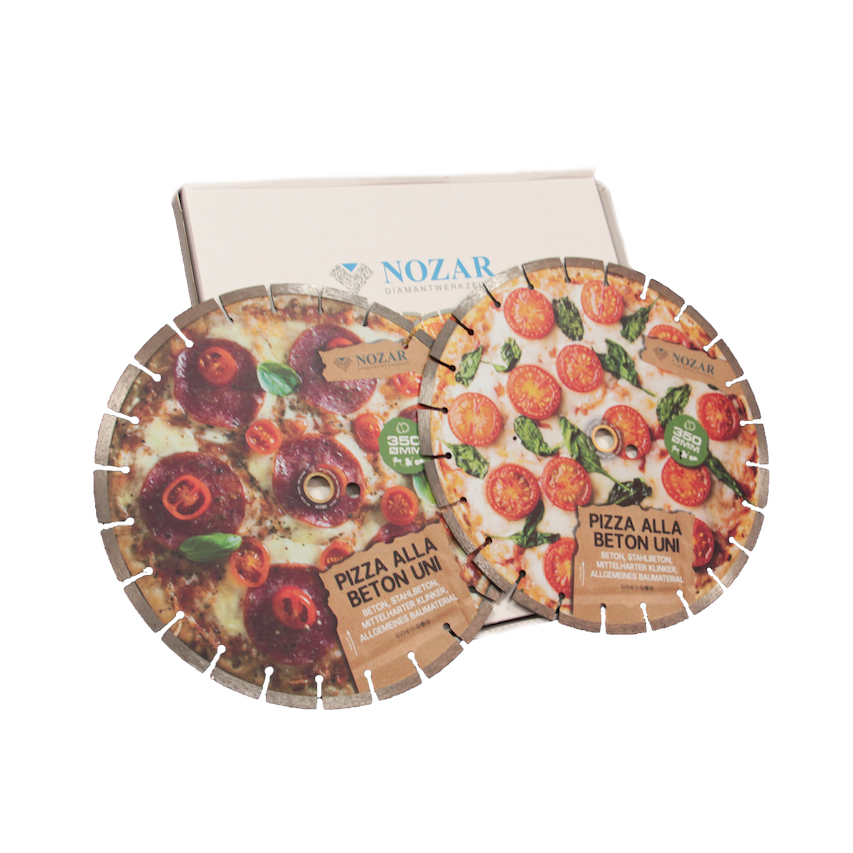 Nozar set of 2 diamond discs Pizza-Duo Concrete Universal Ø350mm 25.4/20.0mm