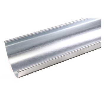 Galvanised gutter 33 0.6mm small bead Length 5.00m