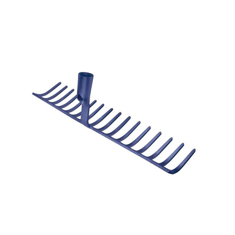 Ideal SIEGER road rake blue heavy-duty design 14 steel tines