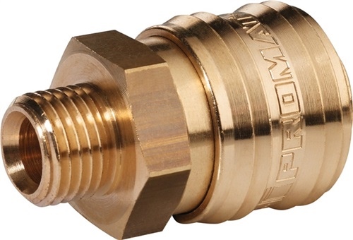 Szybkozłączka DN 7.2 AG MS blk Gwint G 3/8 cala 16,66 mm