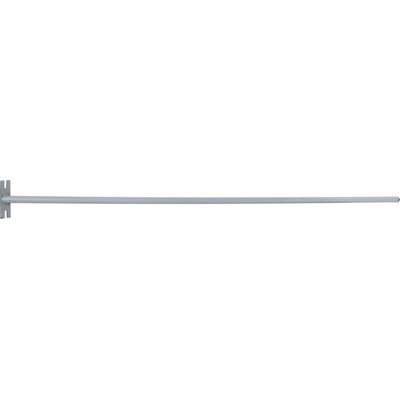 Triuso tubular steel handle 140cm w. plate and fixing holes