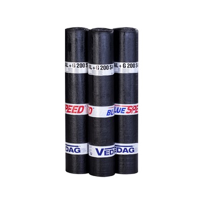 VEDATECT AL+G 200 S4 blank vapour barrier welding membrane 5.00sqm roll