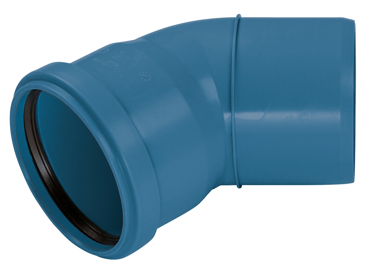 Wavin Acaro PP Blue SN 12 RW Bend 45° DN/OD200 Blue