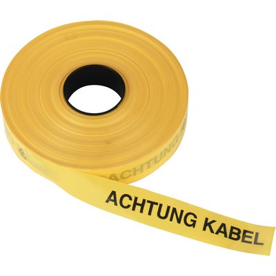 Triuso route warning tape 40mmx250m "Attention cable yellow"