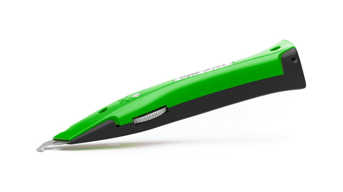 Delphin®-03 Club Edition black-green utility knife incl. plastic sheath
