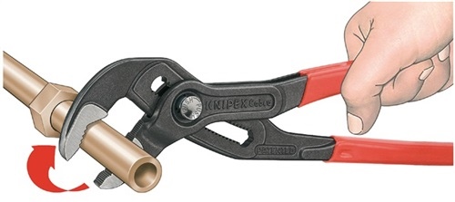 Zaawansowane technologicznie szczypce do pomp wodnych KNIPEX Cobra® 300 mm polerowany szary atrament. - 87 01 300