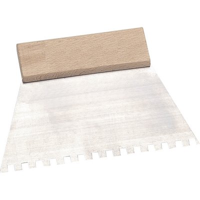 Triuso adhesive spatula serrated 180mm 4x4 4mm rectangular serration