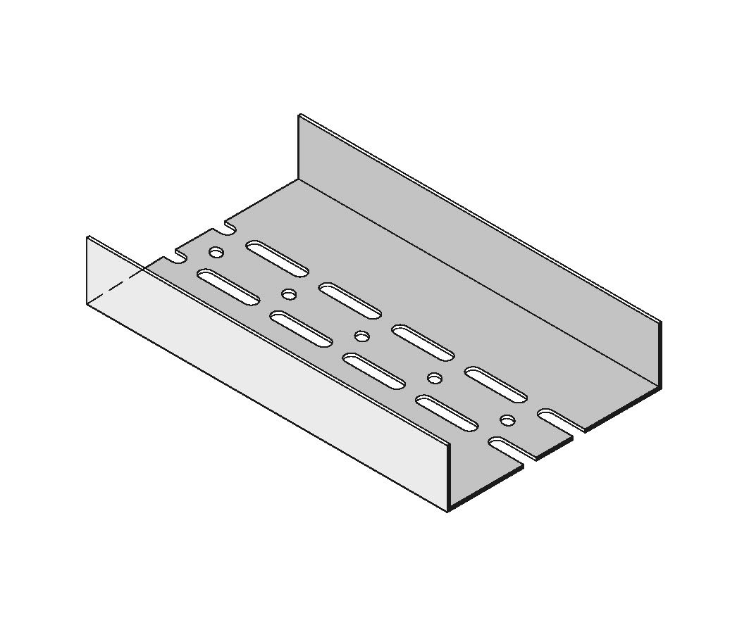 Knauf UA slot 150x40x2mm 5000mm with double-row perforation