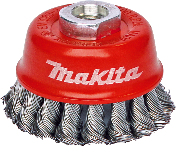Makita cup brush M14 0.5mm P-04472 knotted wire D 100mm