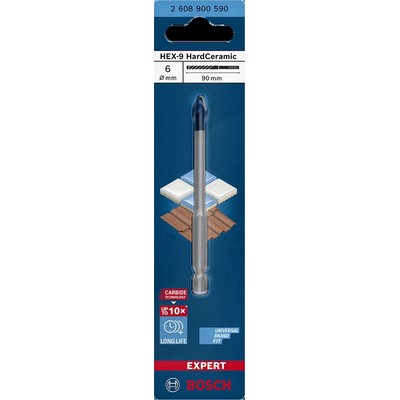Bosch EXPERT HEX-9 Hard Ceramic Bohrer 5x90mm - 2 608 900 589