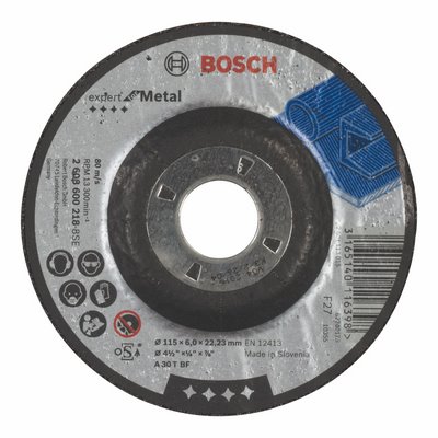 Bosch tarcza szlifierska Expert metalowa korbowa 115x6mm A 30 T BF