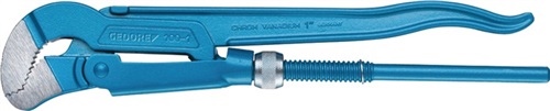 Corner pipe wrench size 1 1/2 inch CV. 100 1 1/2 drop-forged DIN5234 FormC