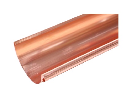 Copper gutter 25 0.6mm large bead Length 5m