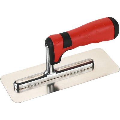 Triuso Venezia smoothing trowel 20x8cm stainless steel rounded edges 2K handle