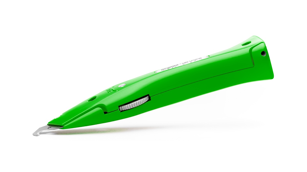 Nóż uniwersalny Delphin®-03 Colour Edition Green z plastikowym kołczanem