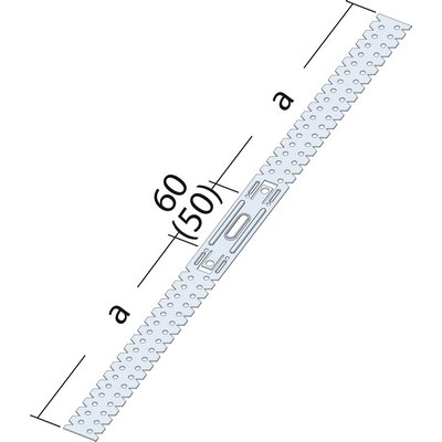 Maisch U-hanger flat 125mm for CD profile 06167 - 100 pieces