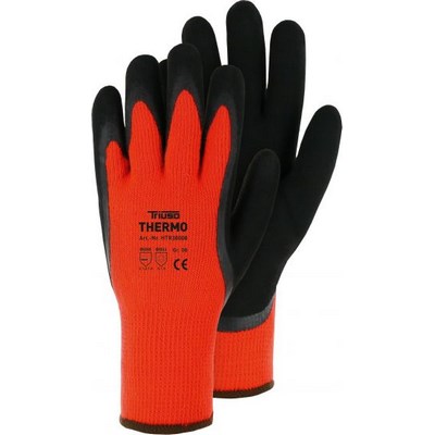 Triuso thermo acrylic glove orange with latex coating size 10 - HTR38010