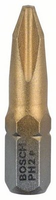 Bosch screwdriver bit MaxGrip 3-pack PH2 25mm 1/4"" external hexagonal shank