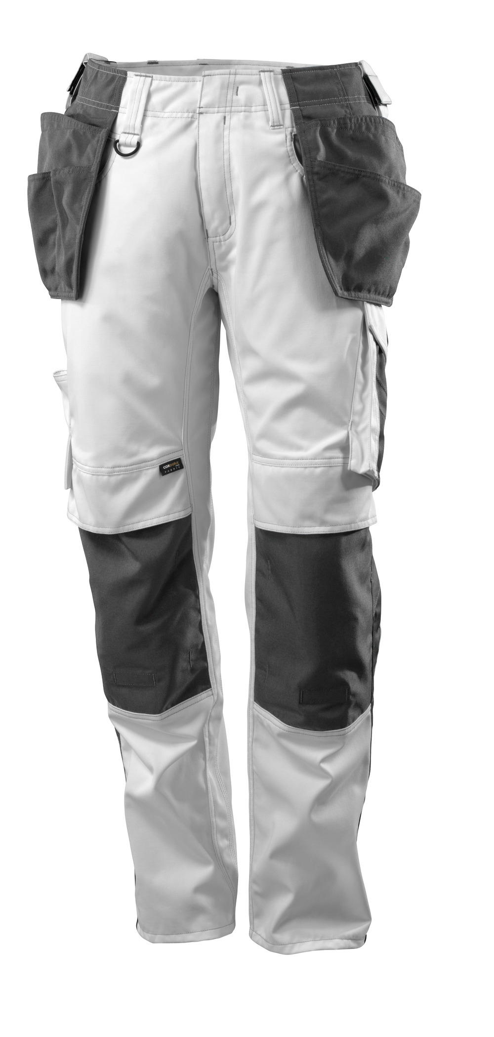 MASCOT® UNIQUE Hose m. Knie- und Hängetaschen weiss/dunkelanth. 82C52