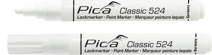 Marker przemysłowy/farbowy Pica Classic biała okrągła końcówka 2-4 mm