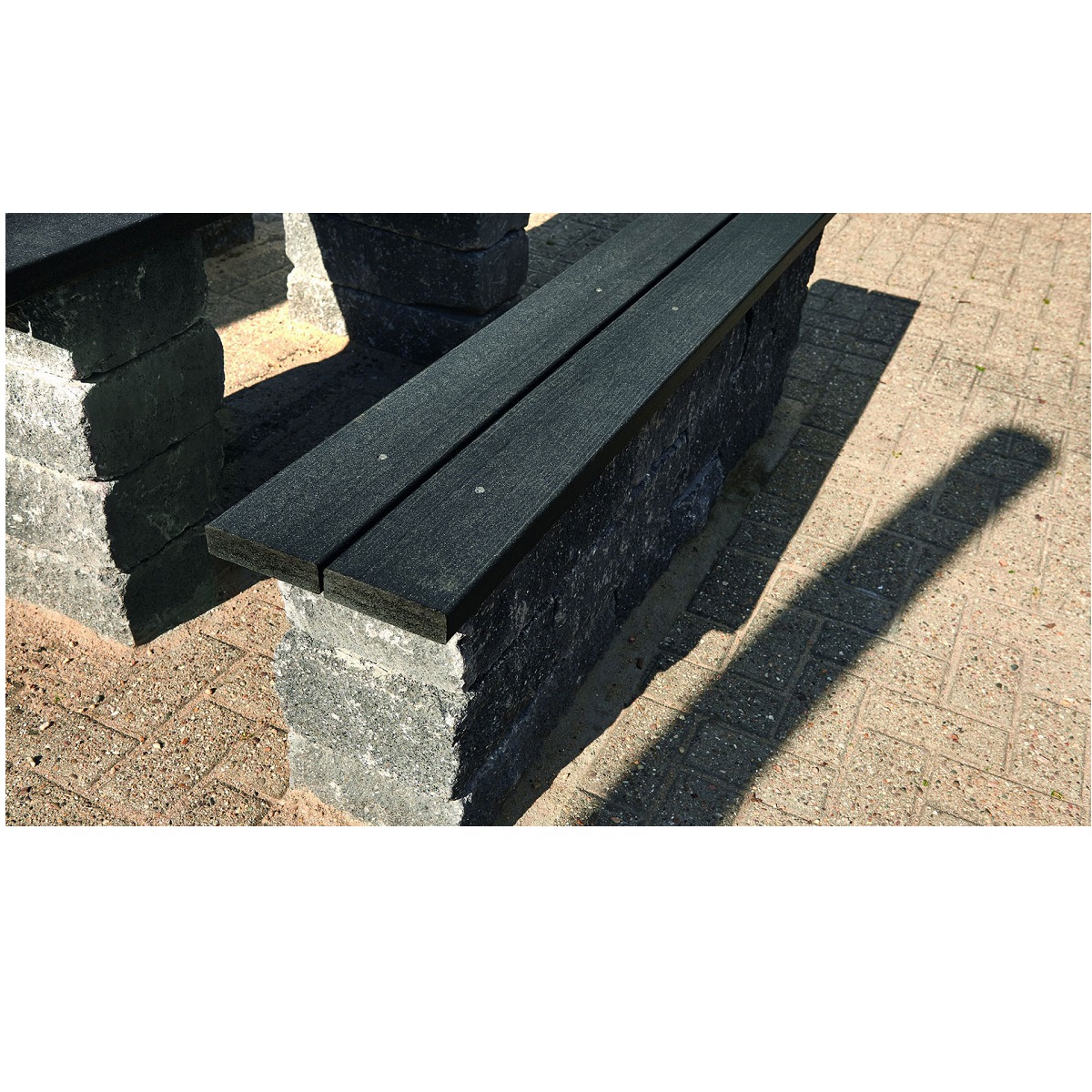 NIF WPC-Diele Starke Tragbohle/ Massivdiele 38x140x4000 anthrazit