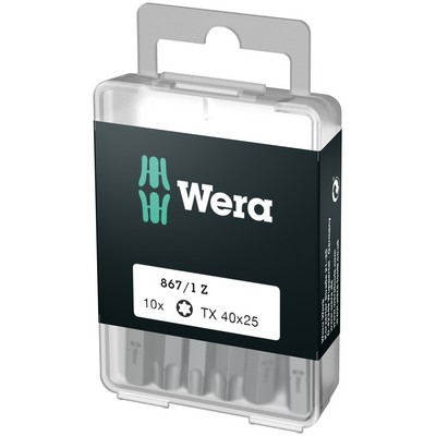 Wera 867/1 Bity DIY TORX 10x TX 40x25mm 1/4" sześciokątne - 05072412001